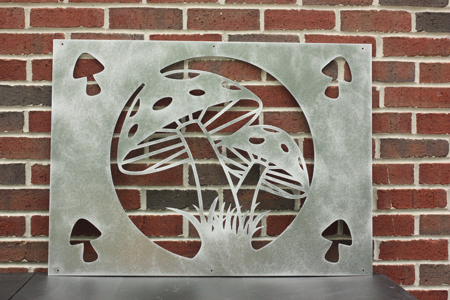 Metal Mushroom Flower Skirt Planter – Garden Art Decor