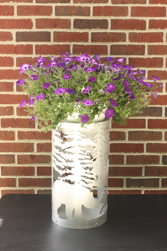 3 Bear Metal Flower Pot Holder – Animal Garden Planter