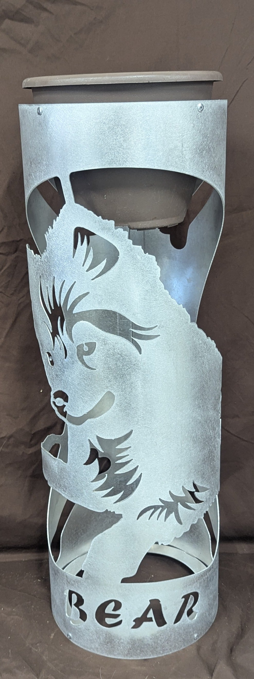 Custom Pet Portrait Flower Skirt – Personalized Metal Art