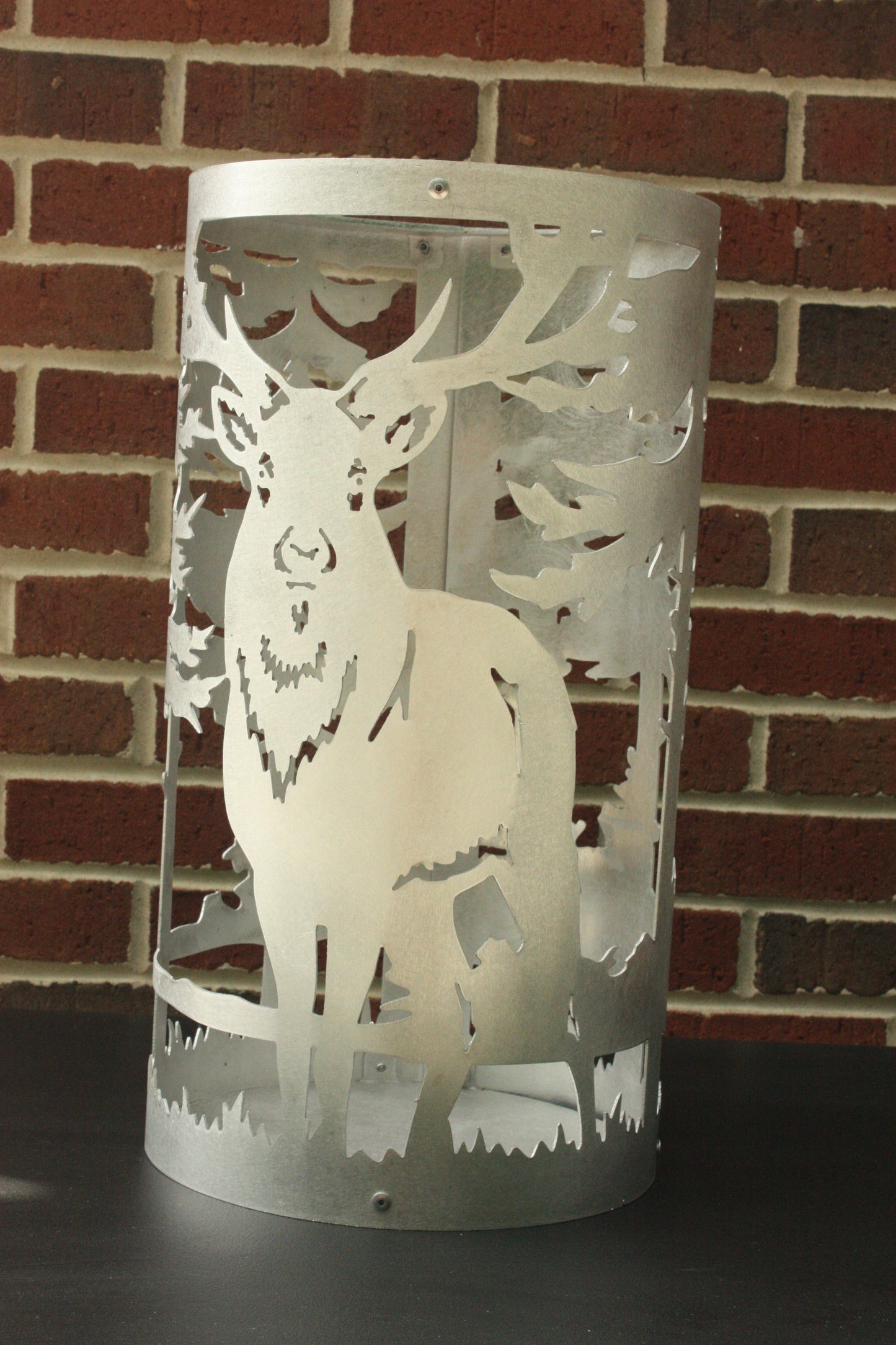 Metal Elk Reindeer Planter Holder – Flower Skirt Wildlife Decor