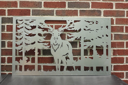 Metal Elk Reindeer Planter Holder – Flower Skirt Wildlife Decor